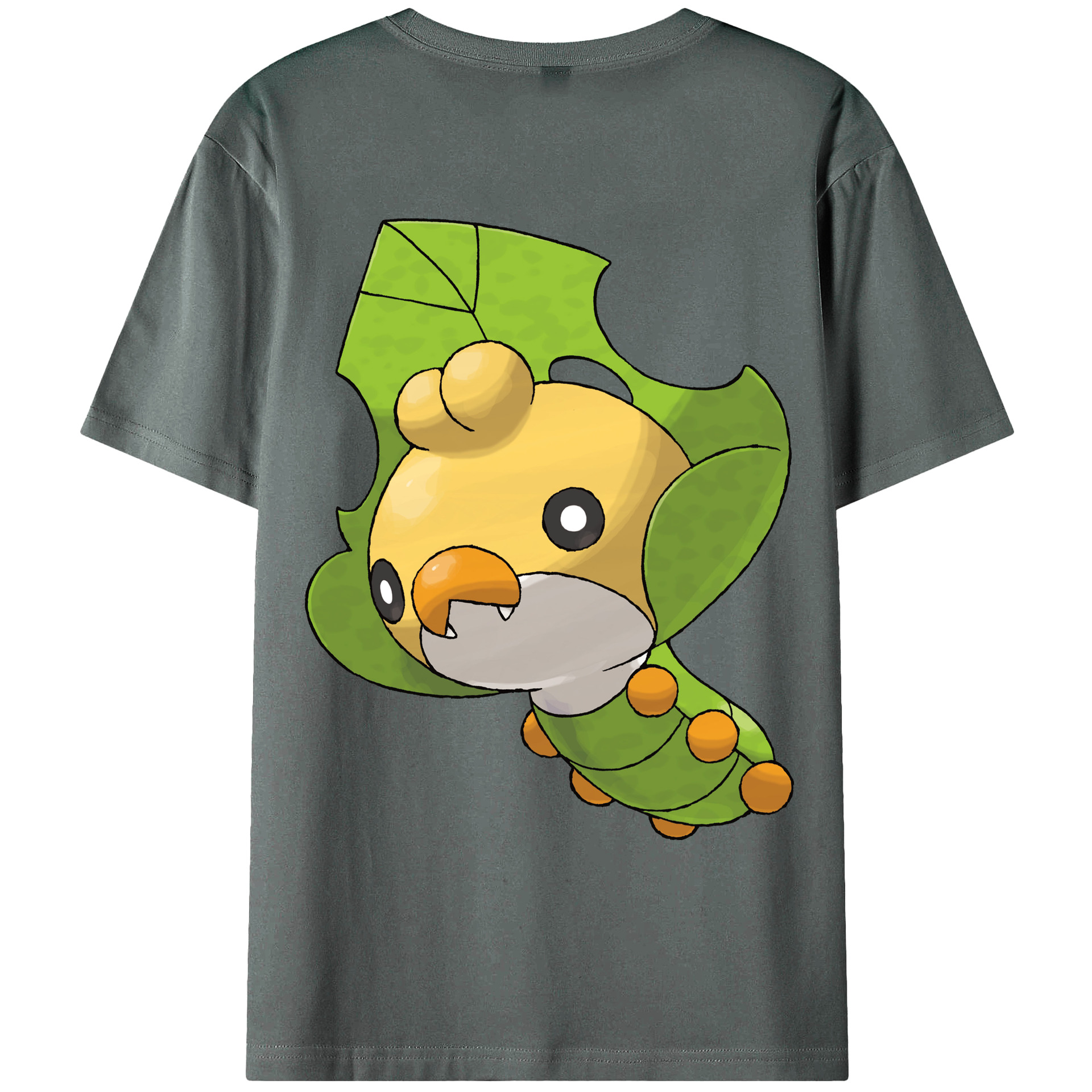 （画像用） ポケットモンスター Pokémon 綿100％ メンズ半袖Tシャツ（バックプリント） 通気性